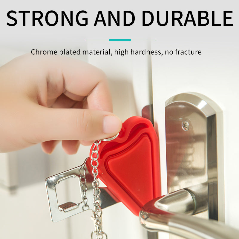 Portable Door Safety Latch Lock Double Sided